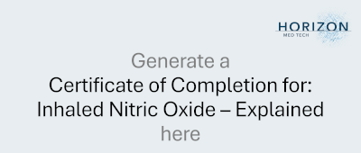 Free Certificate of Training in explanation of Nitric Oxide