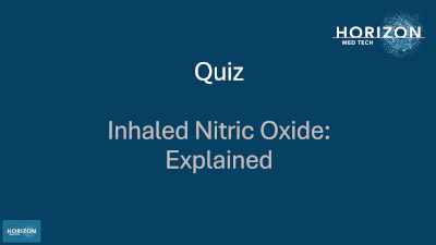 Free quiz on the mechanisms of Nitric Oxide treatment